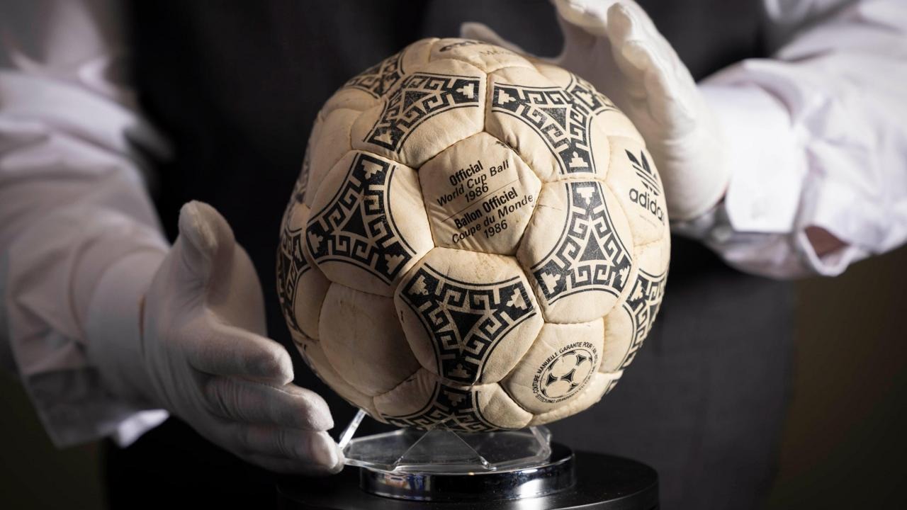 Diego Maradona’s ‘Hand of God’ Football Fetches £2.5m at Auction Diego Maradona’s ‘Hand of God’ Football Fetches £2.5m at Auction