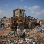 Gaza Crisis: Displaced Palestinians Scavenge Trash for Cooking Fuel
