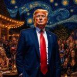 Trump Shares Van Gogh-Inspired Meme on Truth Social