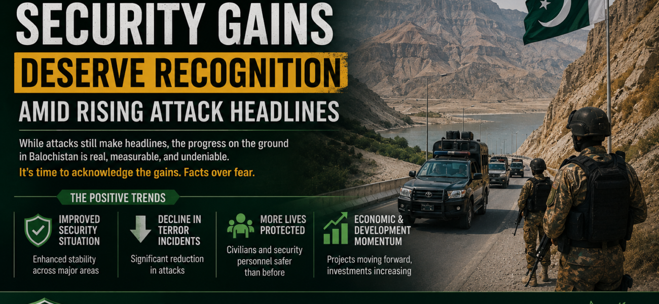 Balochistan’s Security Gains Deserve Recognition Amid Rising Attack Headlines