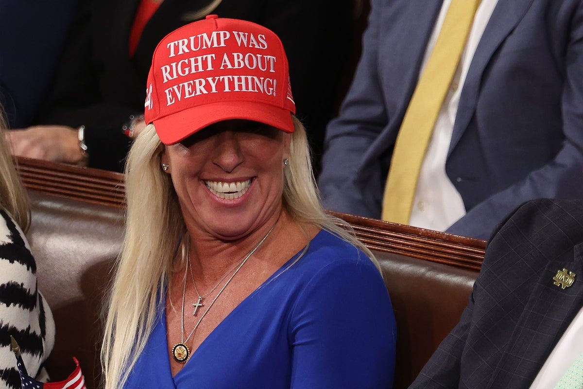 Marjorie Taylor Greene Claims Scarce Sightings of MAGA Hats Post-Trump Store Closure Marjorie Taylor Greene Claims Scarce Sightings of MAGA Hats Post-Trump Store Closure