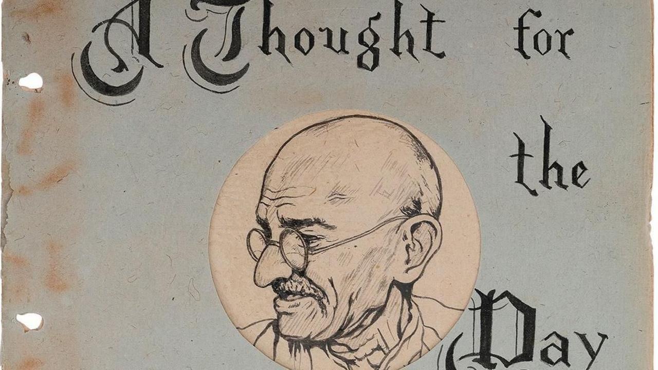 Gandhi’s Handwritten Notes Fetch .69M at Indian Auction