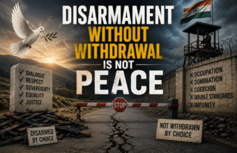 Disarmament Without Withdrawal Is Not Peace