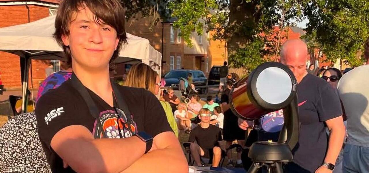 Hundreds Gather for Teenager’s Solar Eclipse Viewing Party
