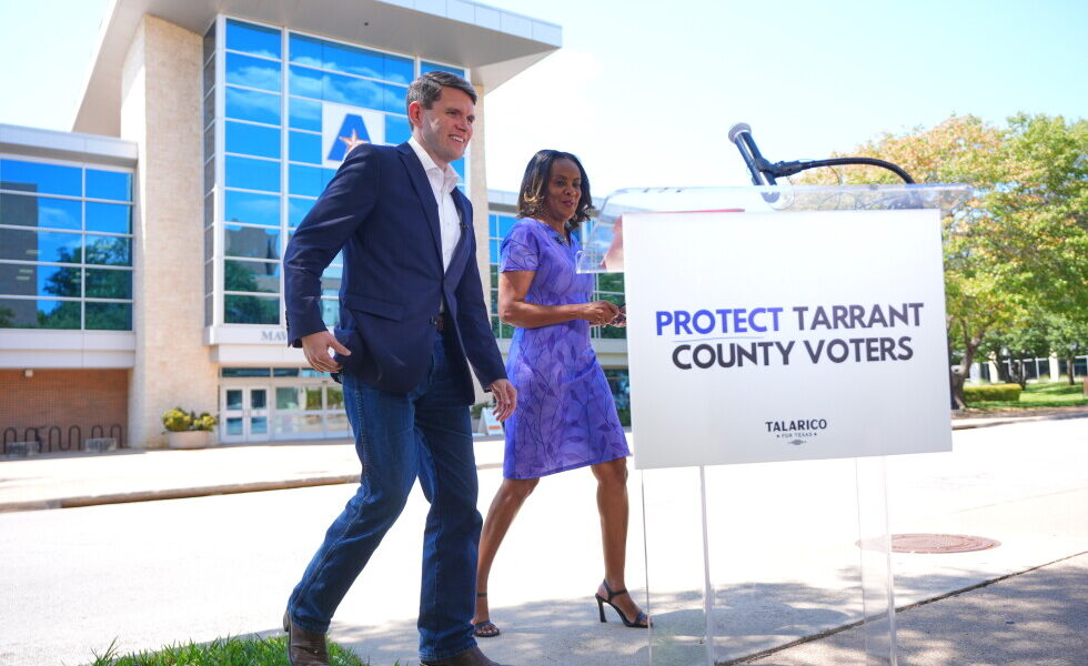 Protests Erupt Over Tarrant County’s Plan to Reduce Polling Sites Ahead of Texas Senate Race Protests Erupt Over Tarrant County’s Plan to Reduce Polling Sites Ahead of Texas Senate Race