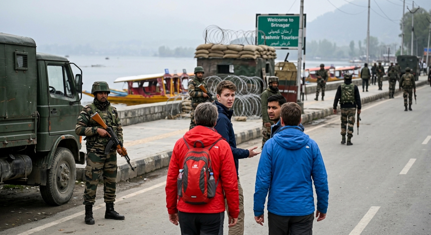 Kashmir Tourism Under Military Shadow as Tourists Question Heavy Militarization Kashmir Tourism Under Military Shadow as Tourists Question Heavy Militarization