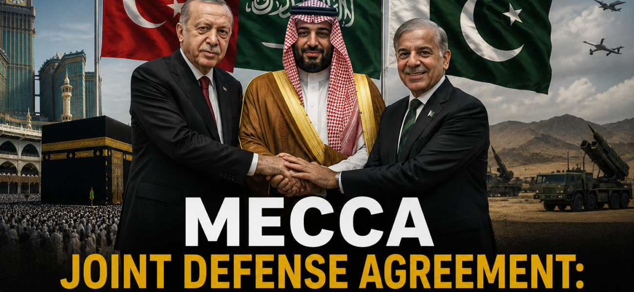 Mecca Joint Defense Agreement: Saudi Arabia, Turkey and Pakistan Forge New Security Pact Mecca Joint Defense Agreement: Saudi Arabia, Turkey and Pakistan Forge New Security Pact