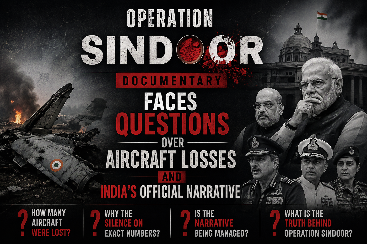 Operation Sindoor Documentary Faces Questions Over Aircraft Losses and India’s Official Narrative Operation Sindoor Documentary Faces Questions Over Aircraft Losses and India’s Official Narrative