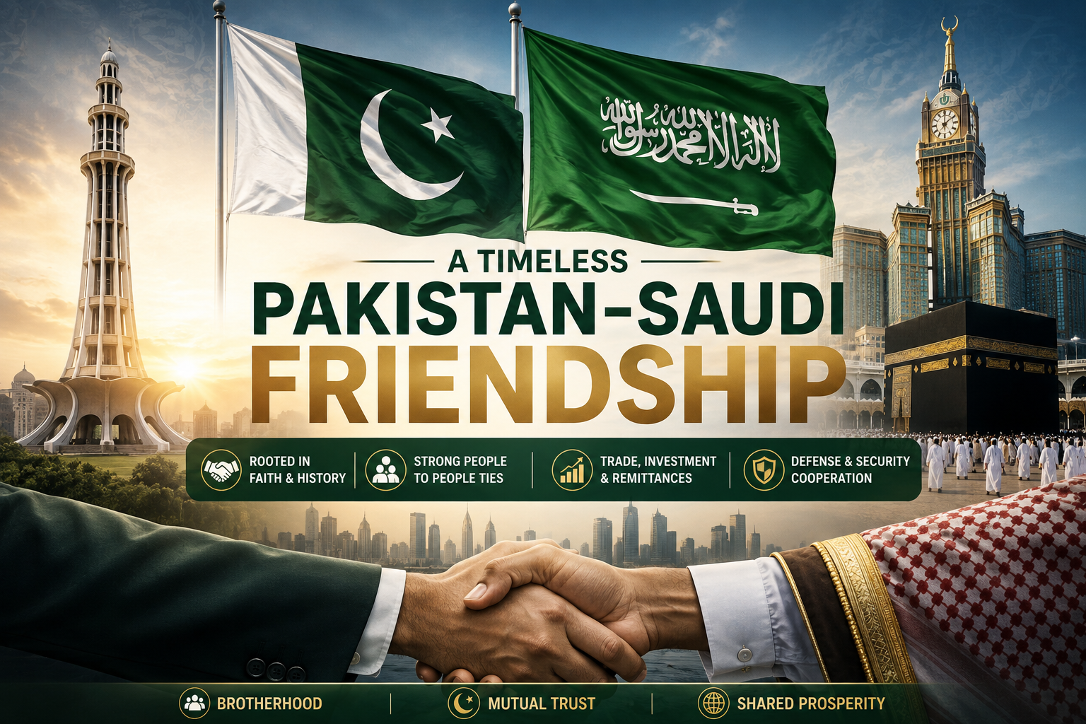 Pakistan-Saudi Arabia Relations: A Timeless Friendship Built on Faith, Trade and Defense Pakistan-Saudi Arabia Relations: A Timeless Friendship Built on Faith, Trade and Defense