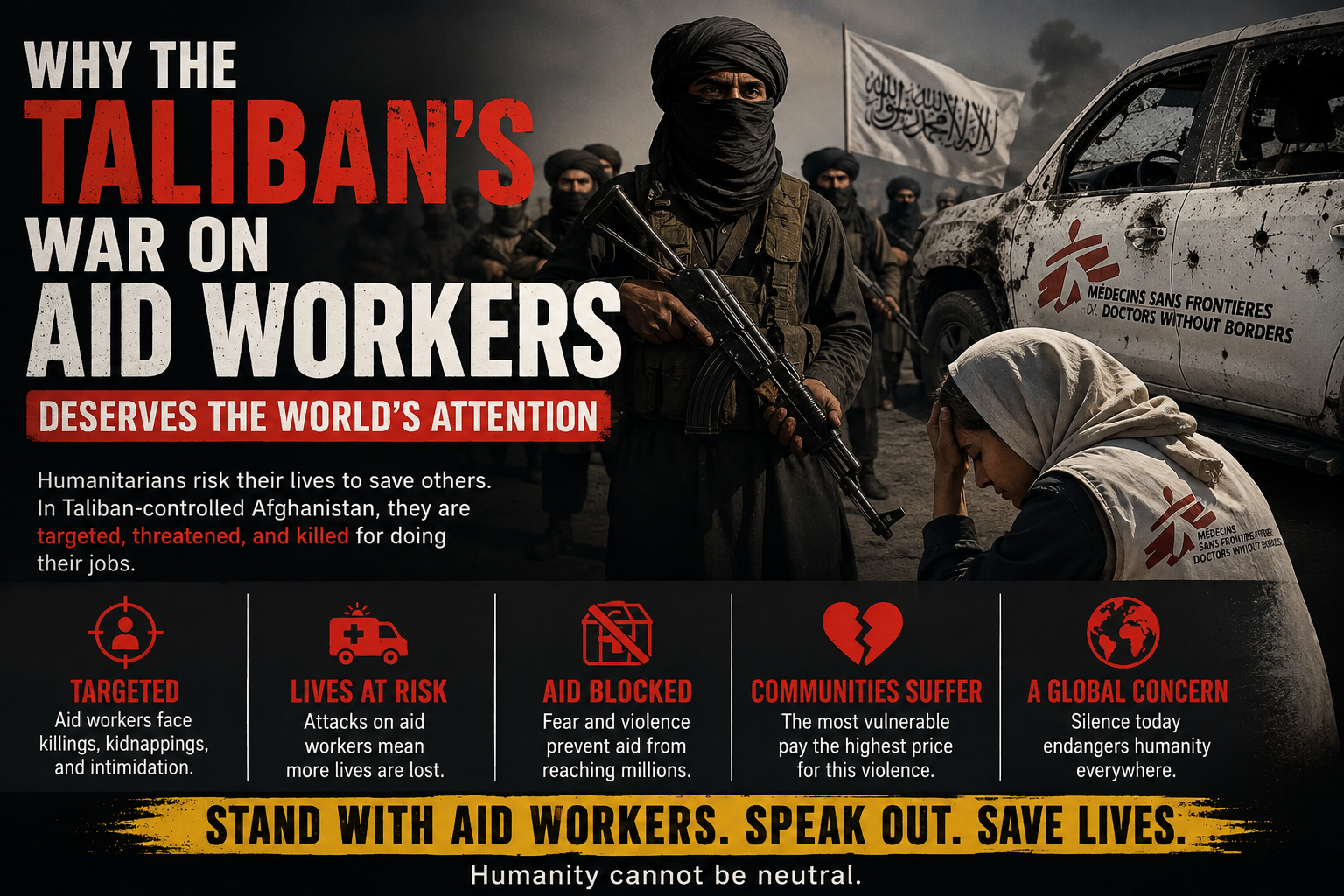 Why the Taliban’s War on Aid Workers Deserves the World’s Attention Why the Taliban’s War on Aid Workers Deserves the World’s Attention