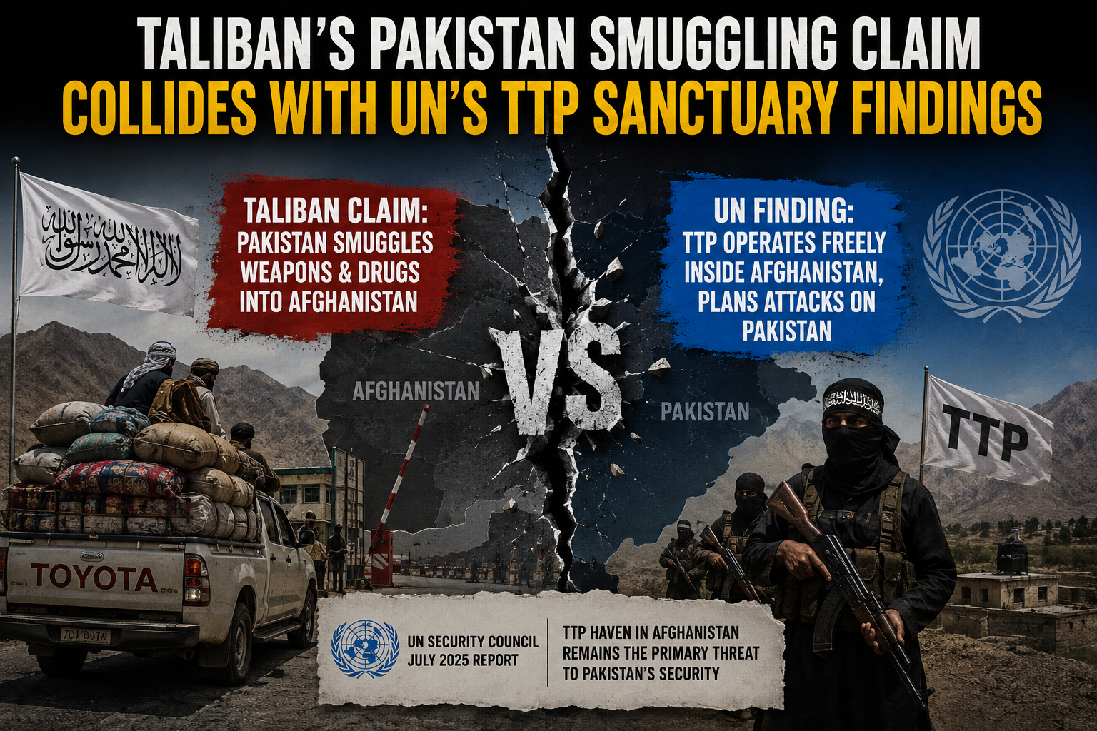 Taliban’s Pakistan Smuggling Claim Collides With UN’s TTP Sanctuary Findings Taliban’s Pakistan Smuggling Claim Collides With UN’s TTP Sanctuary Findings