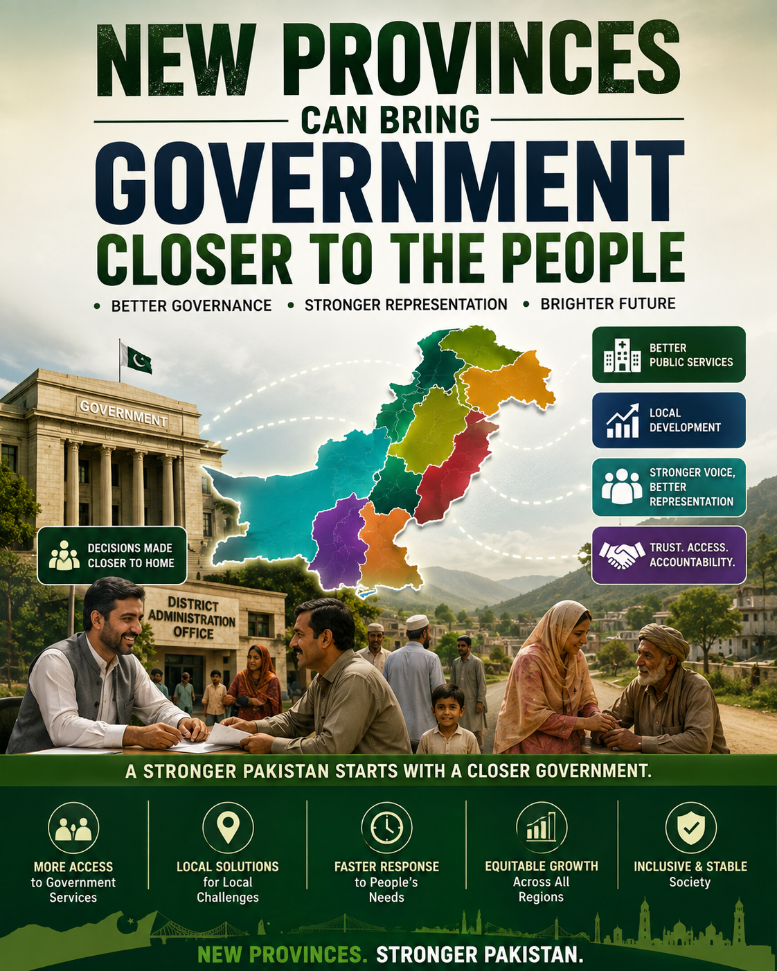 New Provinces Can Bring Government Closer to the People New Provinces Can Bring Government Closer to the People