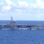 Two U.S. Aviators Eject During Landing on Virginia Carrier, Four Sailors Injured Two U.S. Aviators Eject During Landing on Virginia Carrier, Four Sailors Injured