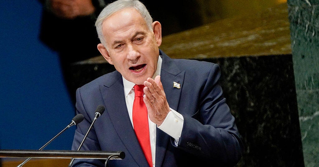 Netanyahu’s U.N. Speech Sparks Walkouts, Analysts Link to Political Survival