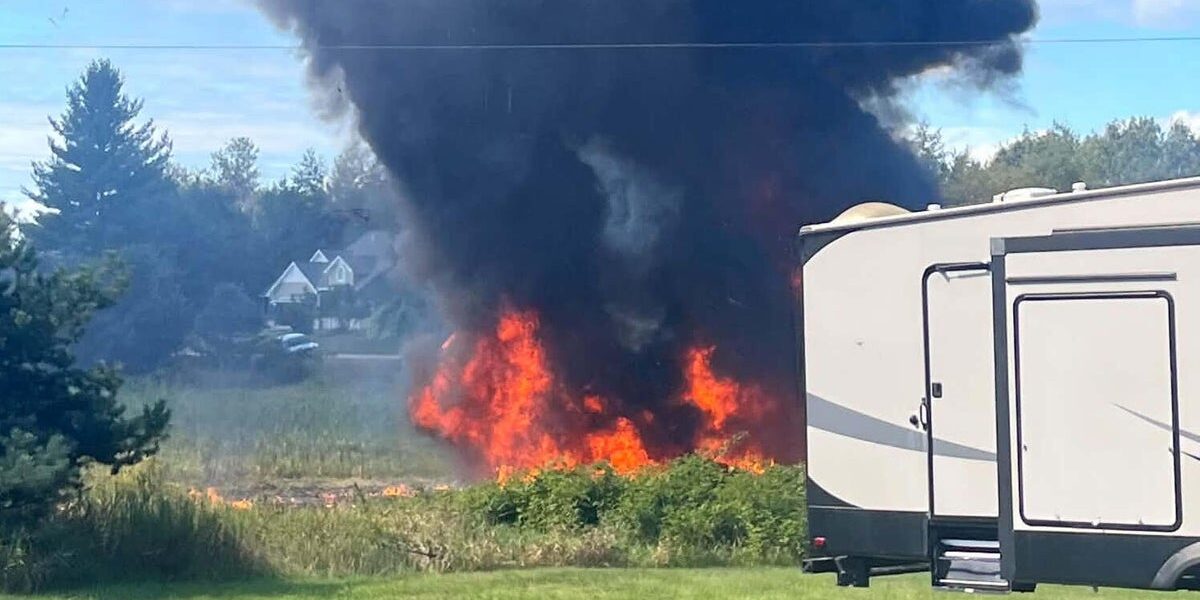 F-16 Jet Crashes in Michigan, Evacuation Ordered in Grand Traverse County
