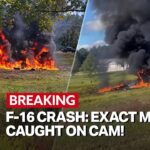 F-16 Crashes in Michigan During Training; Pilot Ejects Safely