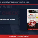 Fabricated ‘Pakistan MFA cable’ to Israel circulates online