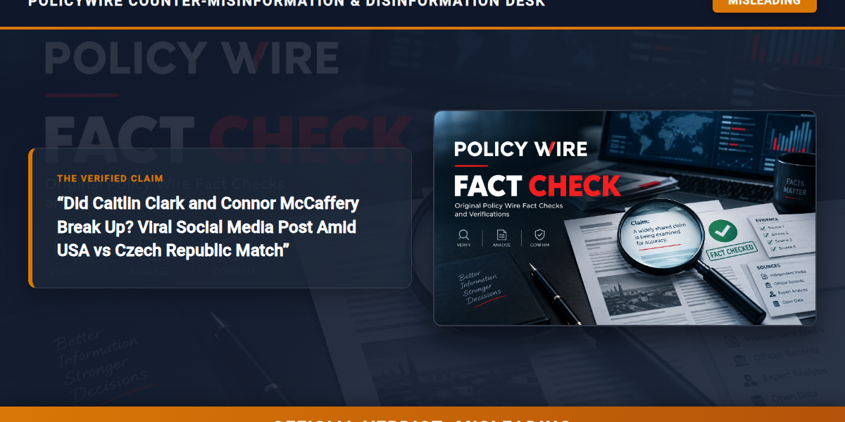 POLICY WIRE FACT CHECK: Did Caitlin Clark and Connor McCaffery Break Up? Viral Social Media Post Amid USA vs Czech Republic Match POLICY WIRE FACT CHECK: Did Caitlin Clark and Connor McCaffery Break Up? Viral Social Media Post Amid USA vs Czech Republic Match