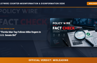 POLICY WIRE FACT CHECK: Florida Man Tag Follows Mike Rogers in U.S. Senate Bid POLICY WIRE FACT CHECK: Florida Man Tag Follows Mike Rogers in U.S. Senate Bid