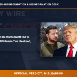 POLICY WIRE FACT CHECK: Trump Told Putin He Wants Swift End to Ukraine War and US-Russia Ties Restored, Kremlin Says POLICY WIRE FACT CHECK: Trump Told Putin He Wants Swift End to Ukraine War and US-Russia Ties Restored, Kremlin Says