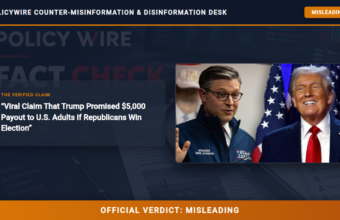 POLICY WIRE FACT CHECK: Viral Claim That Trump Promised ,000 Payout to U.S. Adults if Republicans Win Election POLICY WIRE FACT CHECK: Viral Claim That Trump Promised ,000 Payout to U.S. Adults if Republicans Win Election