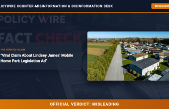 POLICY WIRE FACT CHECK: Viral Claim About Lindsey James’ Mobile Home Park Legislation Ad POLICY WIRE FACT CHECK: Viral Claim About Lindsey James’ Mobile Home Park Legislation Ad