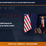 POLICY WIRE FACT CHECK: Trump Claims ,000 Payout for Republican Victory as Vance Looms POLICY WIRE FACT CHECK: Trump Claims ,000 Payout for Republican Victory as Vance Looms