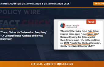 POLICY WIRE FACT CHECK: Trump Claims He ‘Delivered on Everything’ – A Comprehensive Analysis of the Viral Statement POLICY WIRE FACT CHECK: Trump Claims He ‘Delivered on Everything’ – A Comprehensive Analysis of the Viral Statement