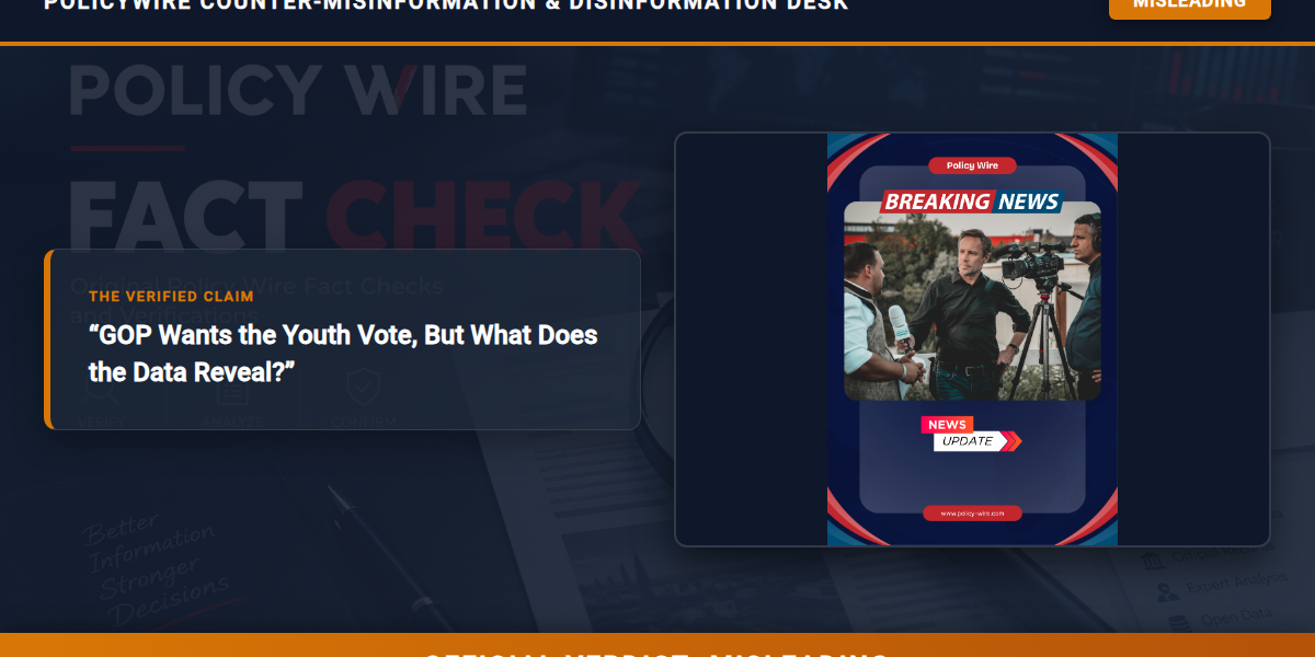 POLICY WIRE FACT CHECK: GOP Wants the Youth Vote, But What Does the Data Reveal?