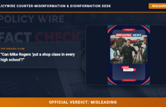 POLICY WIRE FACT CHECK: Can Mike Rogers ‘put a shop class in every high school’? POLICY WIRE FACT CHECK: Can Mike Rogers ‘put a shop class in every high school’?
