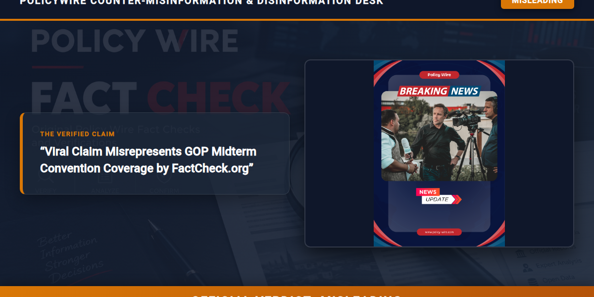 POLICY WIRE FACT CHECK: Viral Claim Misrepresents GOP Midterm Convention Coverage by FactCheck.org