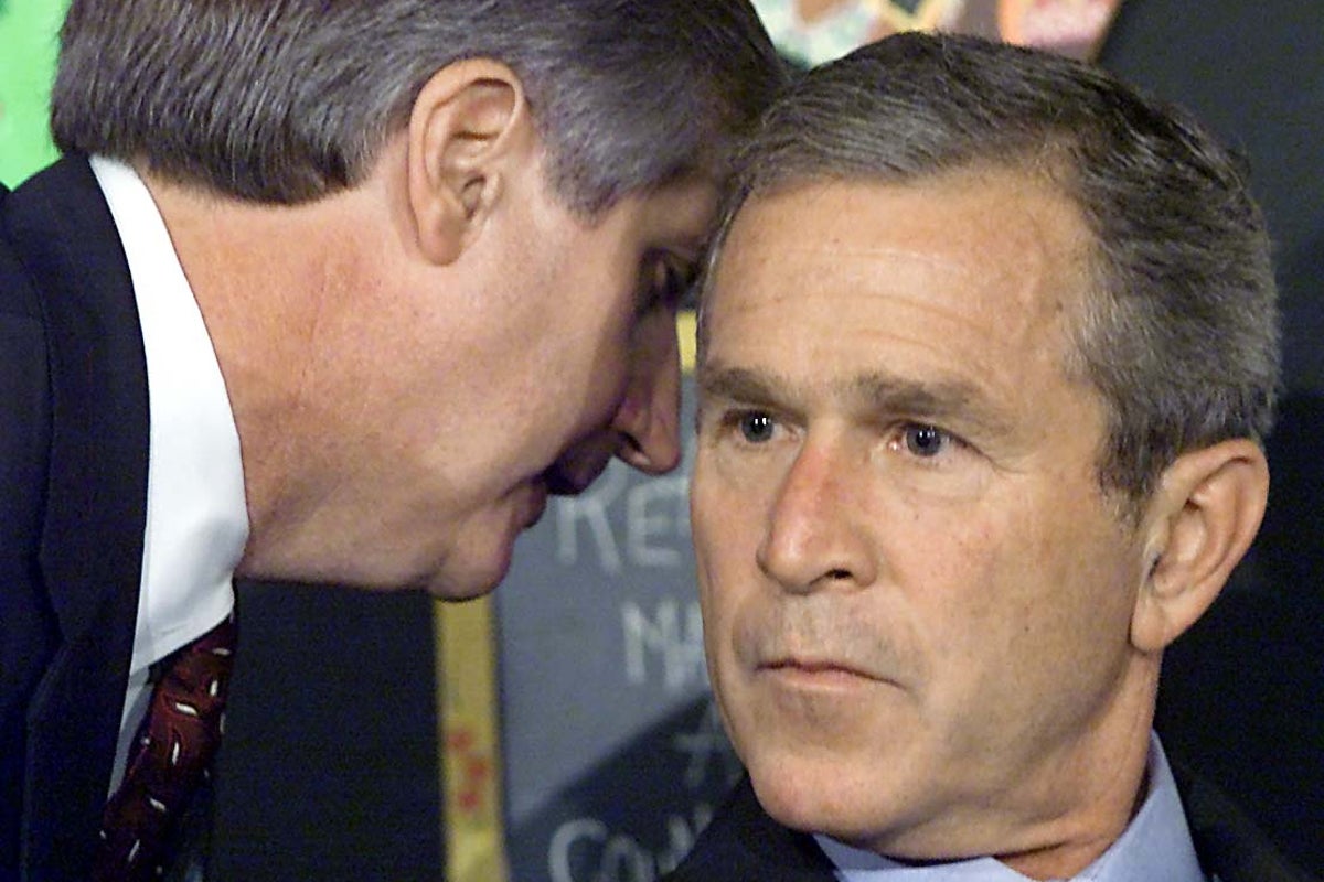 Reporter Recalls George W. Bush’s Reaction as ‘America Is Under Attack’ Was Whispered to Him on 9/11 Reporter Recalls George W. Bush’s Reaction as ‘America Is Under Attack’ Was Whispered to Him on 9/11