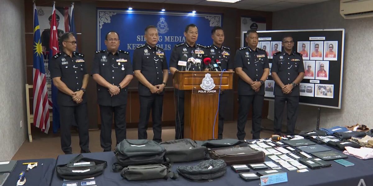 Johor Police Arrest Eight in 17-Car Break-In Operation, Including Four Singapore Vehicles at Desaru Resorts Johor Police Arrest Eight in 17-Car Break-In Operation, Including Four Singapore Vehicles at Desaru Resorts