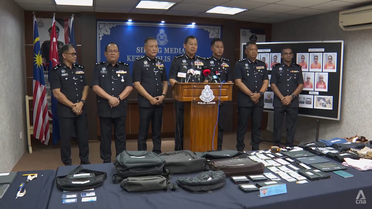 Johor Police Arrest Eight in 17-Car Break-In Operation, Including Four Singapore Vehicles at Desaru Resorts