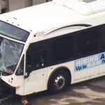 Several Injured as Shuttle Bus Collides with Concrete Barrier at Newark Airport Several Injured as Shuttle Bus Collides with Concrete Barrier at Newark Airport