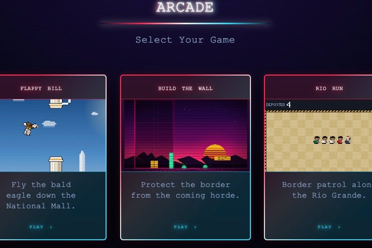 White House Debuts Official Arcade Site Featuring Border Wall and MAHA-Themed Games White House Debuts Official Arcade Site Featuring Border Wall and MAHA-Themed Games