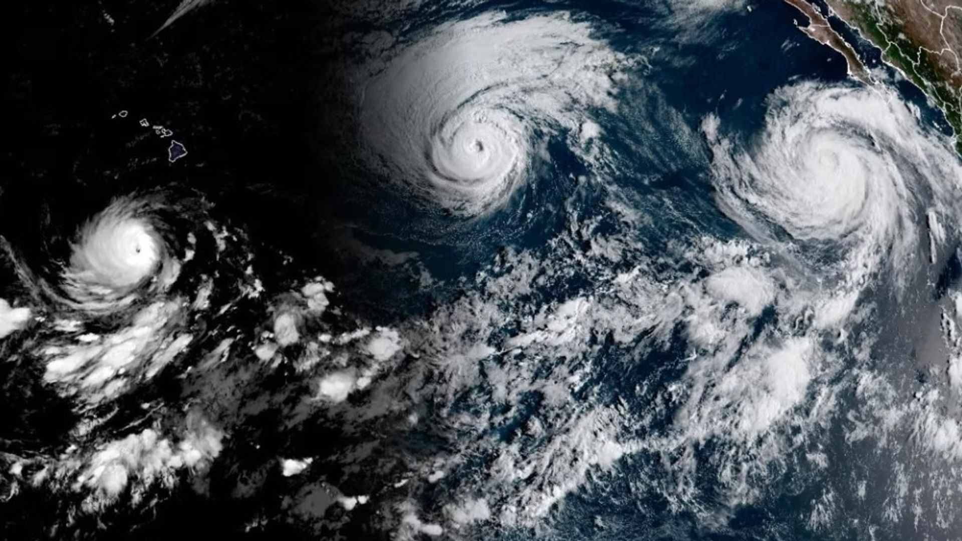 Super El Niño Fuels Rare Triple Hurricane Surge Across Pacific Super El Niño Fuels Rare Triple Hurricane Surge Across Pacific
