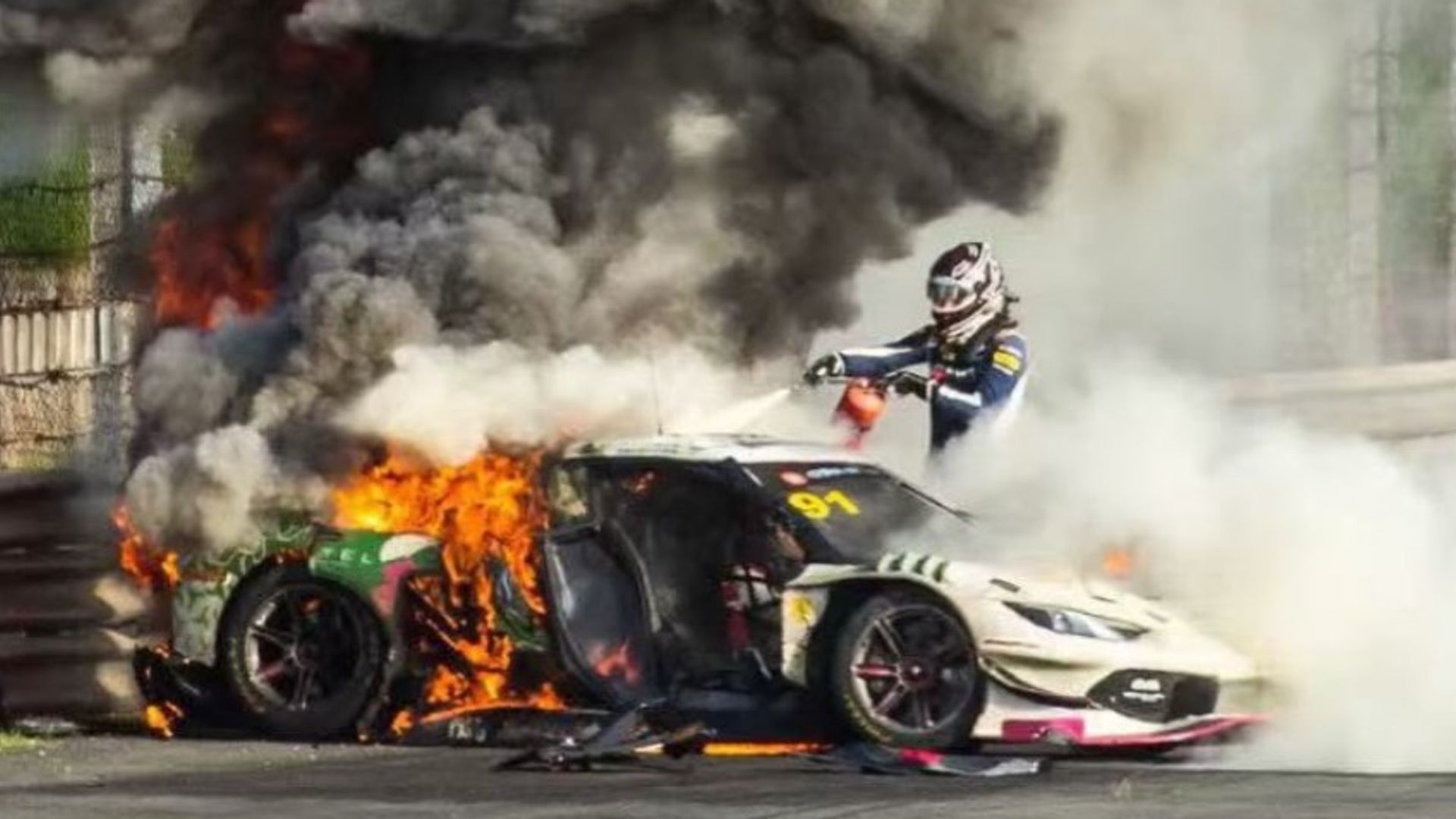 British Racing Driver Credits Rival for Saving His Life After Fiery Crash in Shanghai