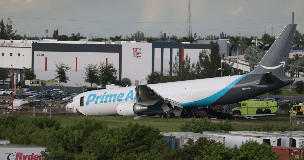 Surreal Scene at Miami Airport as Amazon Cargo Plane Crashes, Kills 5 in Fiery Runway Overrun