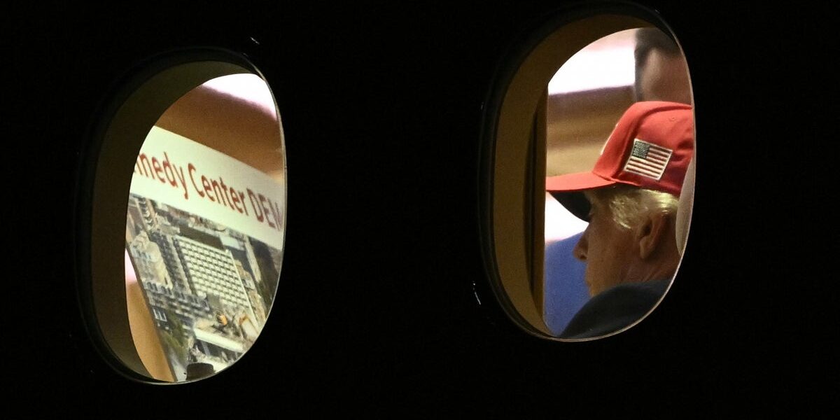 Trump Seen Eyeing ‘Kennedy Center Demolished’ Poster as Renaming Dispute Escalates