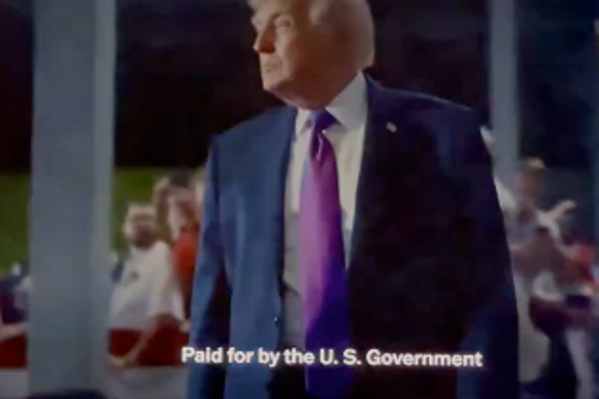 Controversial Trump Ad Claims to Be Funded by U.S. Government, Sparks Outrage