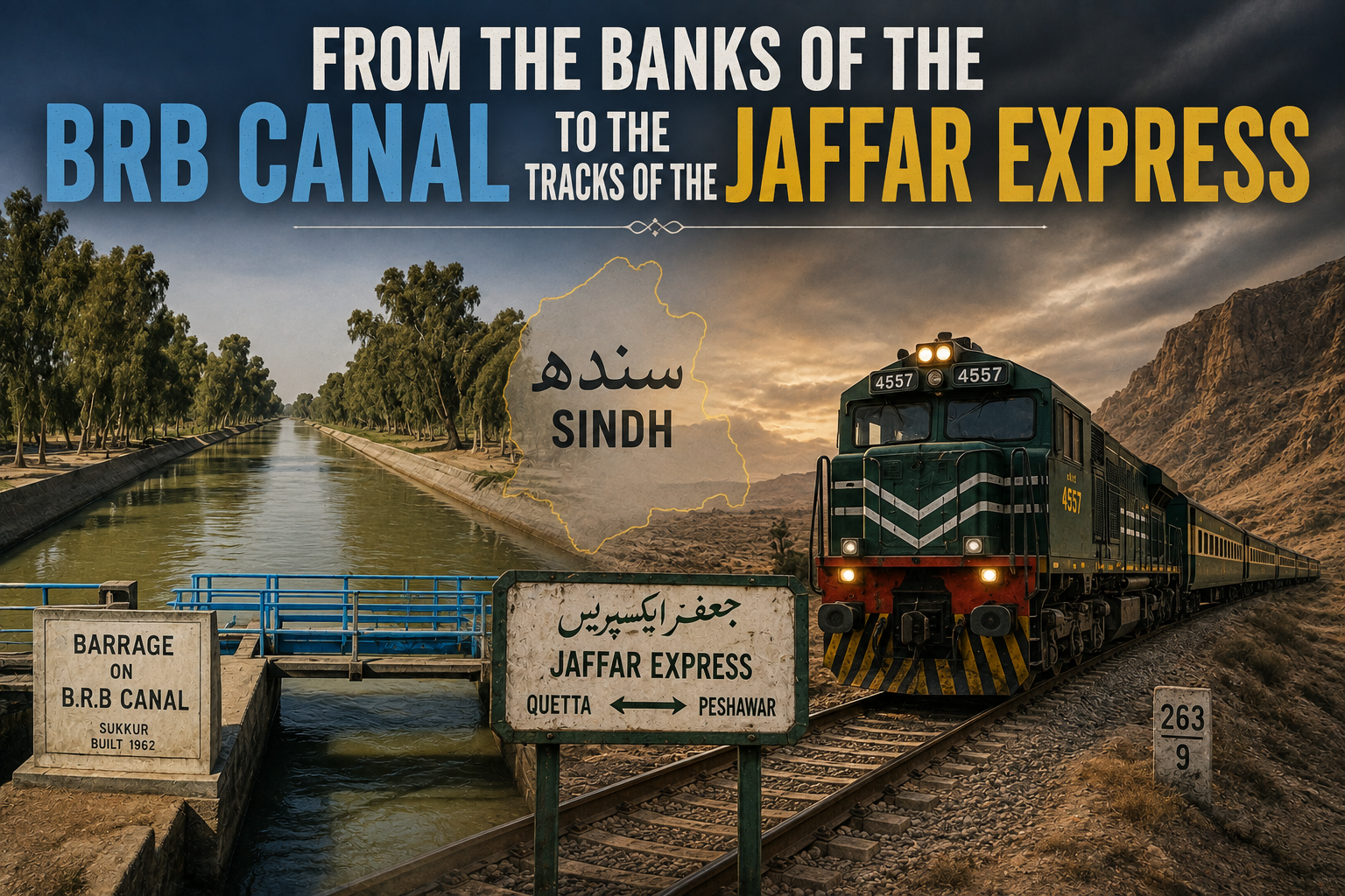 From the Banks of the BRB Canal to the Tracks of the Jaffar Express