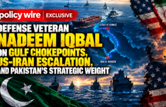 PolicyWire Exclusive: Defense Veteran Nadeem Iqbal on Gulf Chokepoints, US-Iran Escalation, and Pakistan’s Strategic Weight PolicyWire Exclusive: Defense Veteran Nadeem Iqbal on Gulf Chokepoints, US-Iran Escalation, and Pakistan’s Strategic Weight