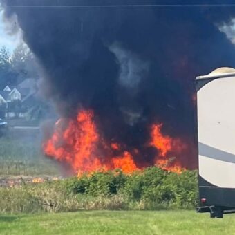 F-16 Fighter Jet Crashes in Northern Michigan Residential Area