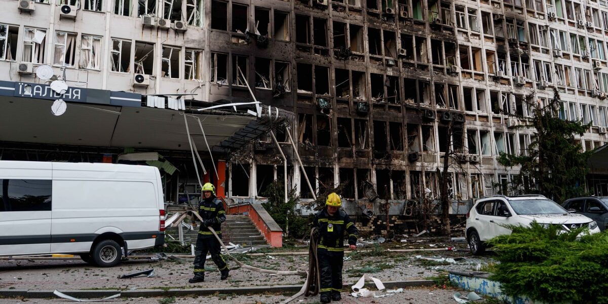Russia Launches Drone Attacks on Kyiv Before Zelenskyy’s U.N. Speech Russia Launches Drone Attacks on Kyiv Before Zelenskyy’s U.N. Speech