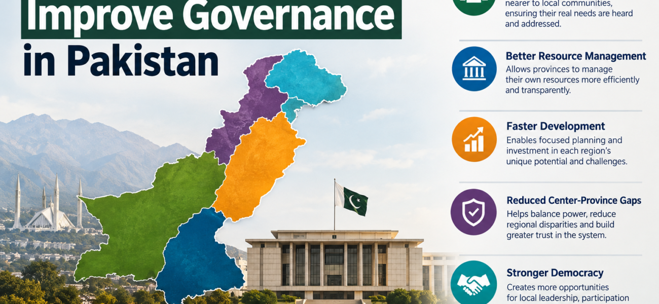 Why New Provinces Could Improve Governance in Pakistan