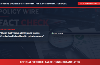 POLICY WIRE FACT CHECK: Trump admin considers giving Cumberland Island National Seashore land to private owners POLICY WIRE FACT CHECK: Trump admin considers giving Cumberland Island National Seashore land to private owners