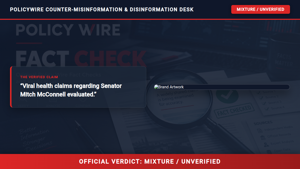 POLICY WIRE FACT CHECK: Mitch McConnell’s Health: 12 Claims We’ve Investigated
