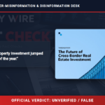 POLICY WIRE FACT CHECK: Cross-border property investment jumped 56% in first half, data shows POLICY WIRE FACT CHECK: Cross-border property investment jumped 56% in first half, data shows