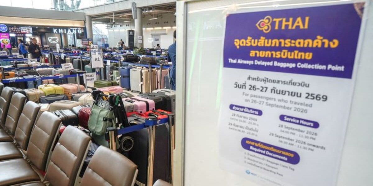 Thai Airways Aims to Clear 5,000 Stranded Bags at Bangkok Airport Within 72 Hours